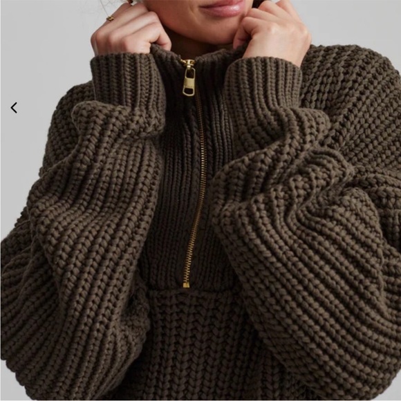 Varley Natalia Half Zip in Wren - Picture 2 of 6